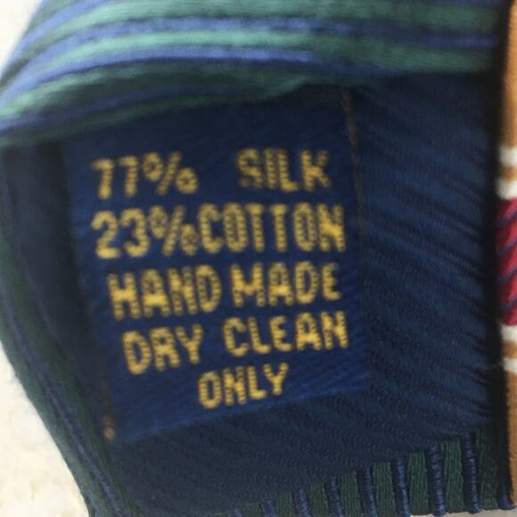 HENRY JACOBSON SILK BLEND REGIMENT STRIPE NECKTIE - Picture 10 of 15